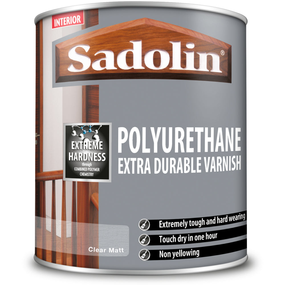Sadolin Poly Ext Dur Varnish Clear Matt 1L
