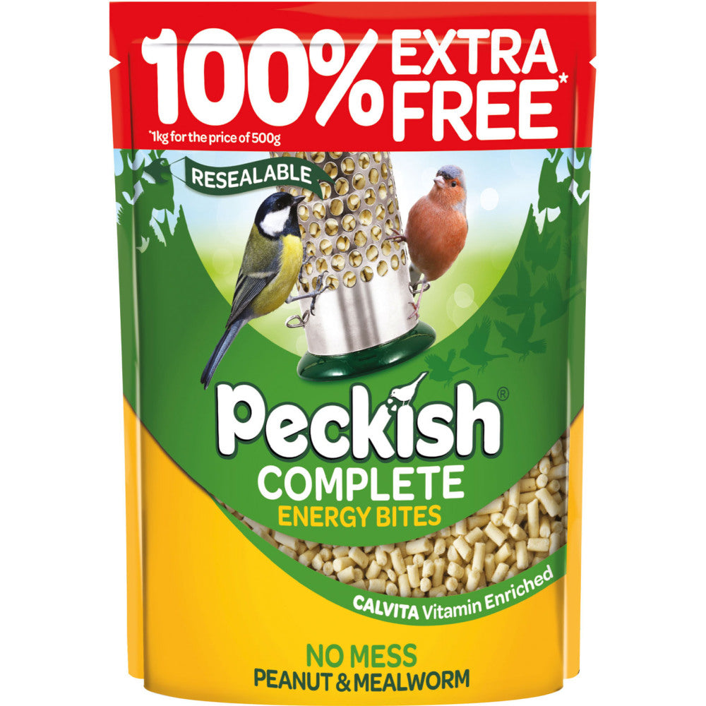 Peckish Complete Energy Bites 500g + 100% Extra Free