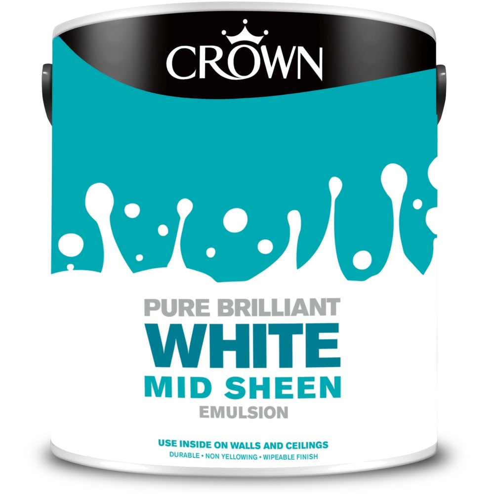 Crown Medium Sheen Brilliant White 2.5L