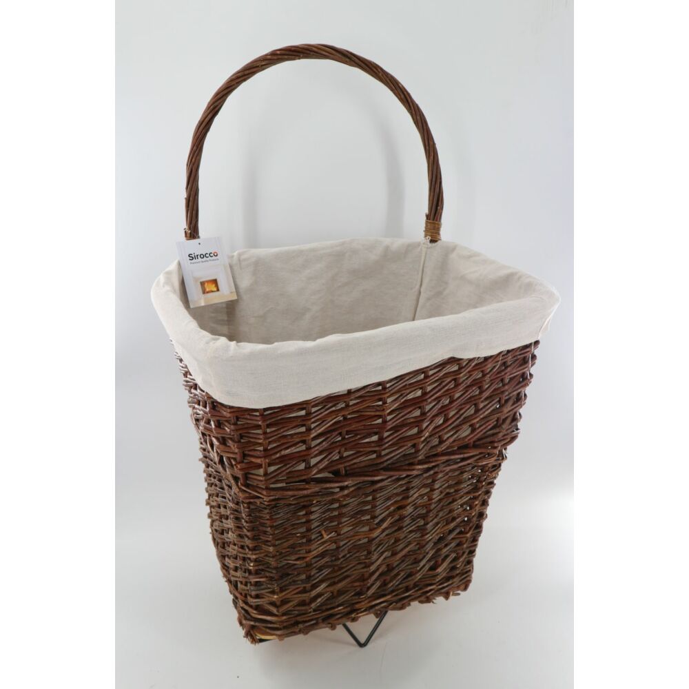 Sirocco - Willow Log Cart with Canvas Liner