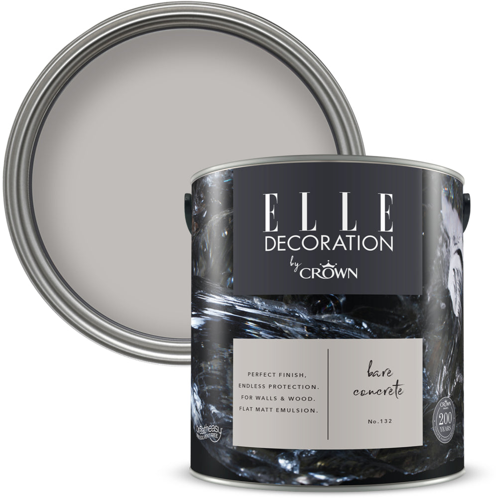 Crown Elle Flat Matt Bare Concrete 2.5L