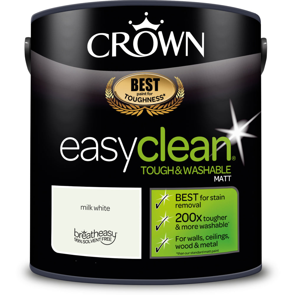 Crown Easyclean Matt 200 Milk White 2.5L