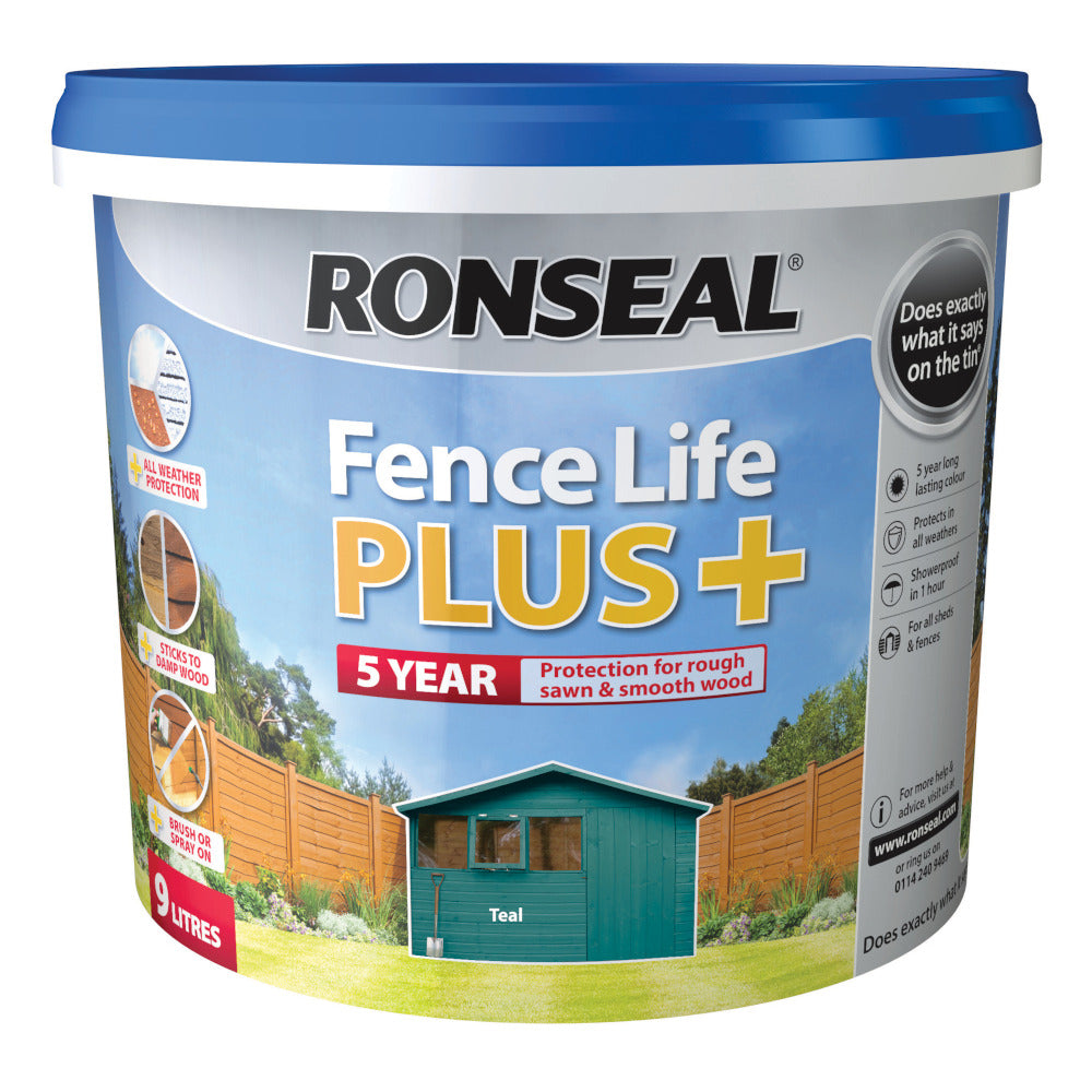 Ronseal Fence Life Plus Teal 9L