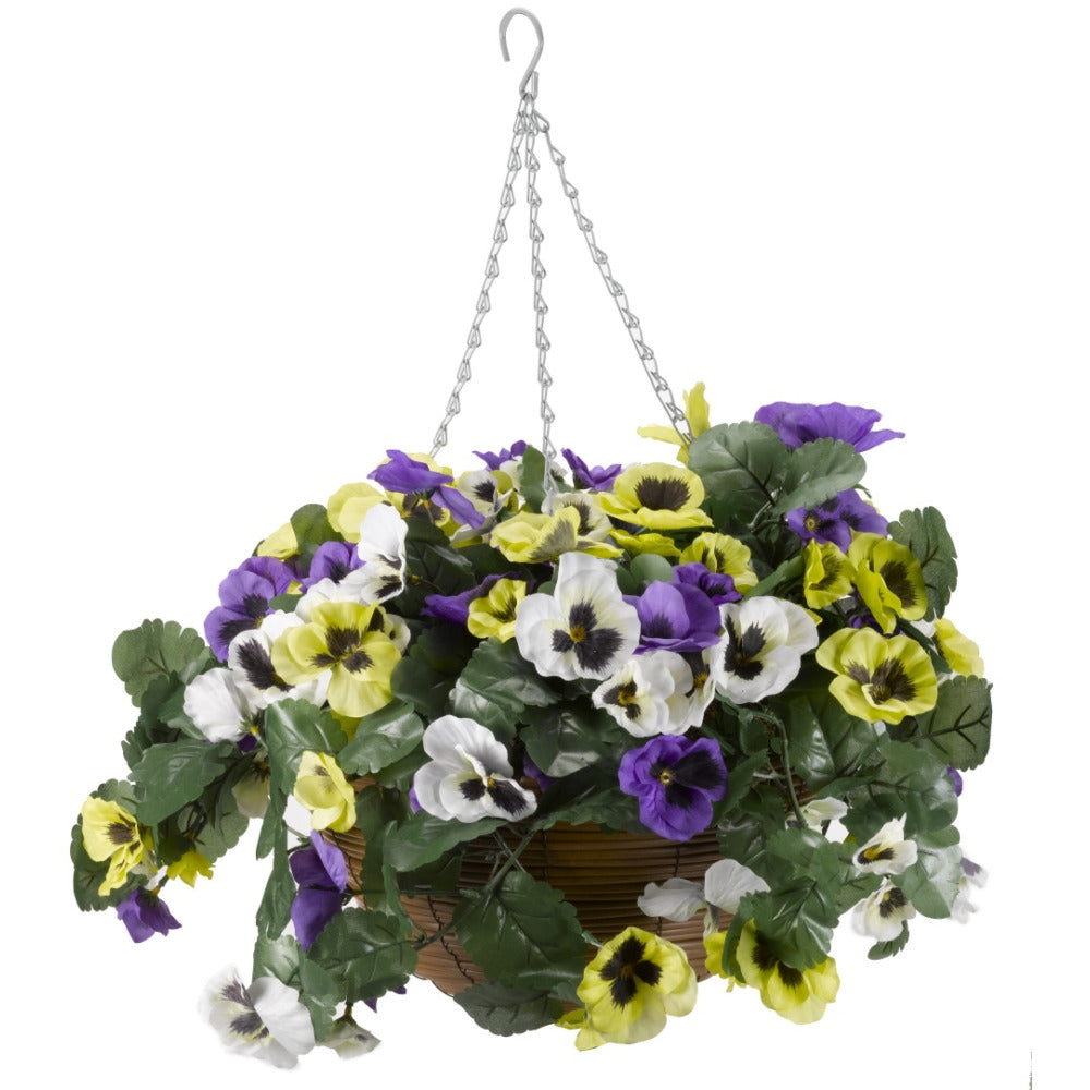 Pansy Pourri Hanging Regal Basket