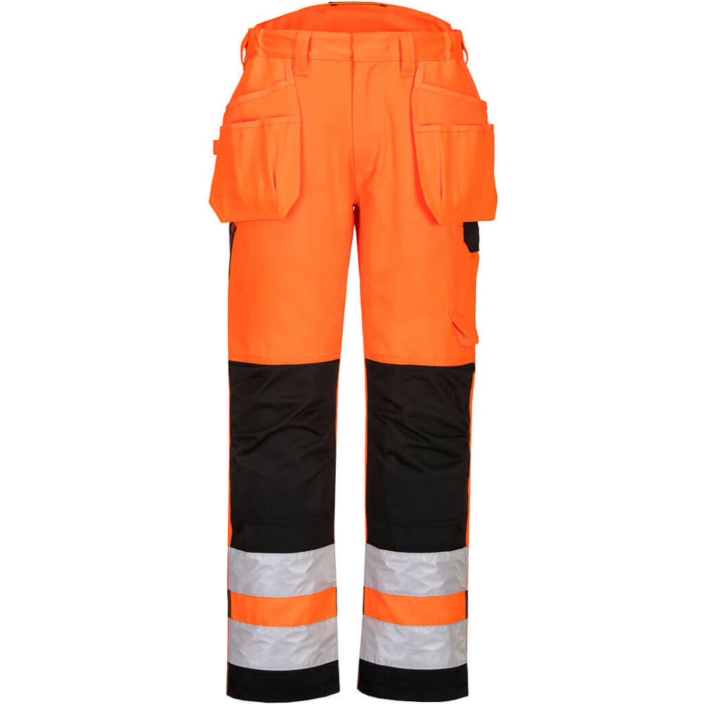 Portwest - PW2 Hi-Vis Holster Trouser - Orange/Black