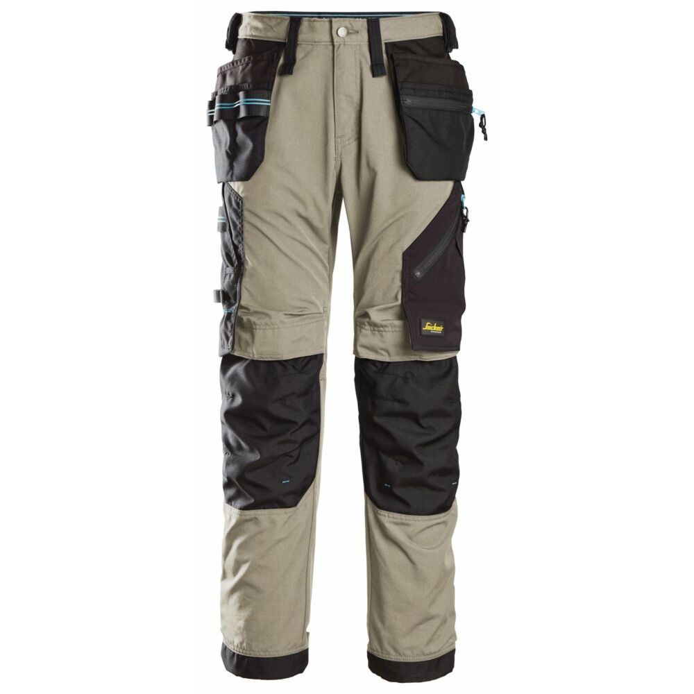 Snickers - LiteWork, 37.5® Work Trousers Holster Pockets - Khaki\\Black