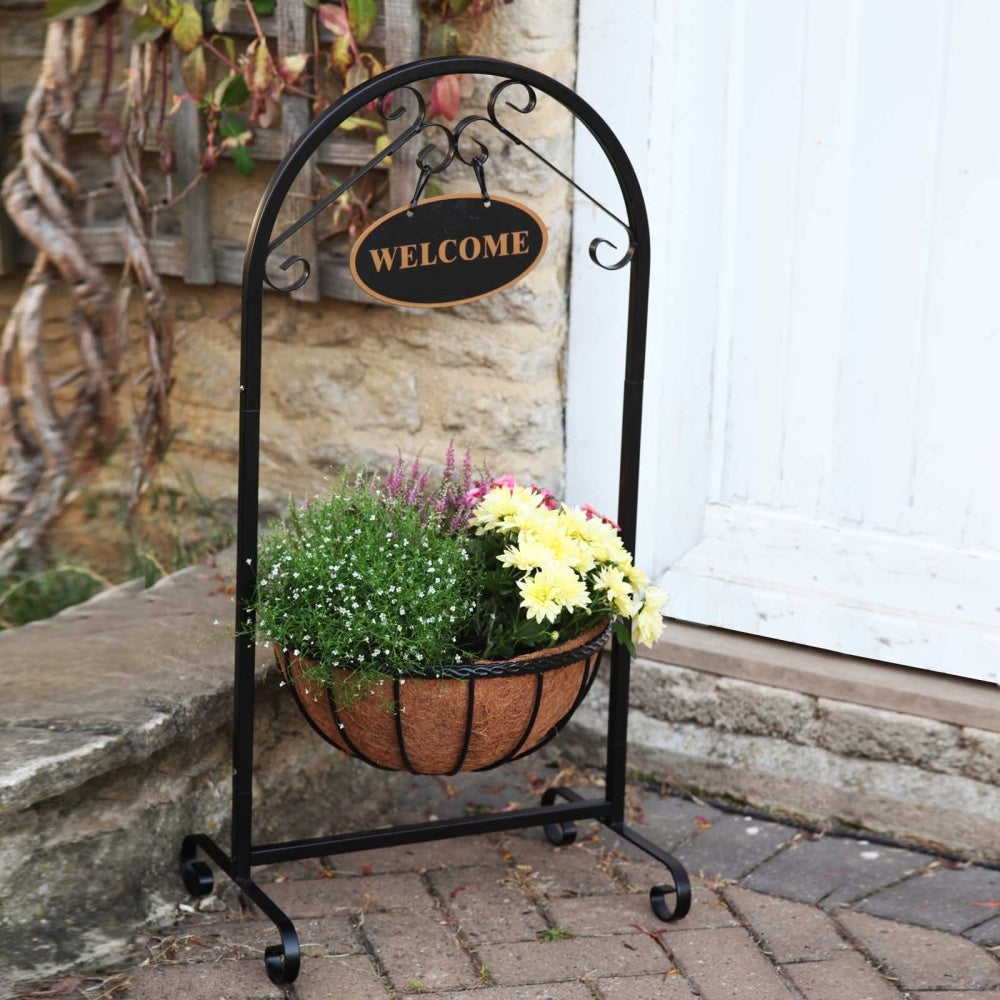 Smart Garden - 14in Saxon Basket Welcome Planter