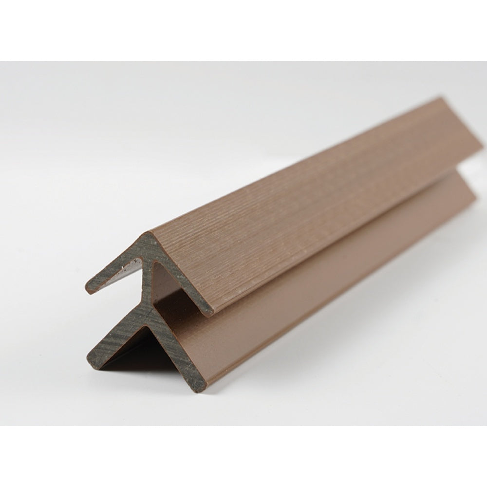 Ultrashield Outside Corner US46 Trim Teak Traditional Cladding 59mm