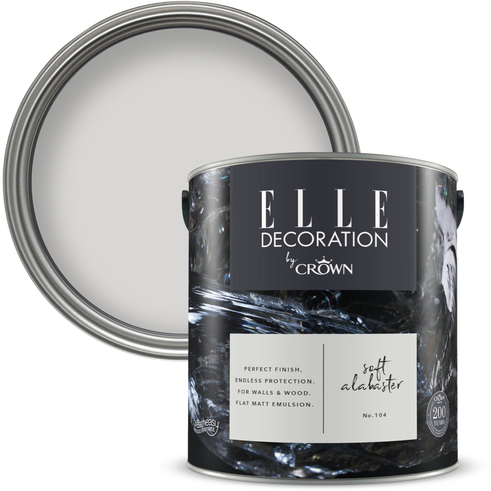 Crown Elle Flat Matt Soft Alabaster 2.5L