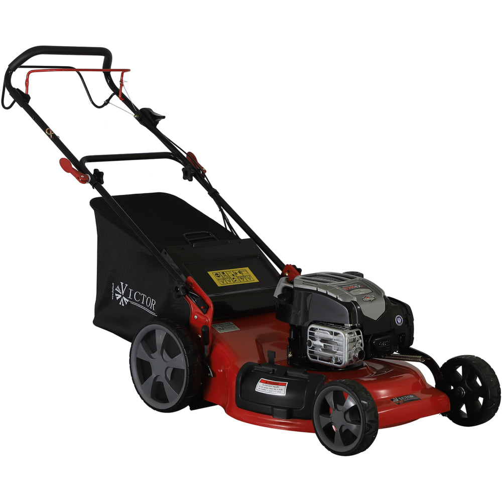Petrol self - drive Lawnmower with 56cm Steel Deck