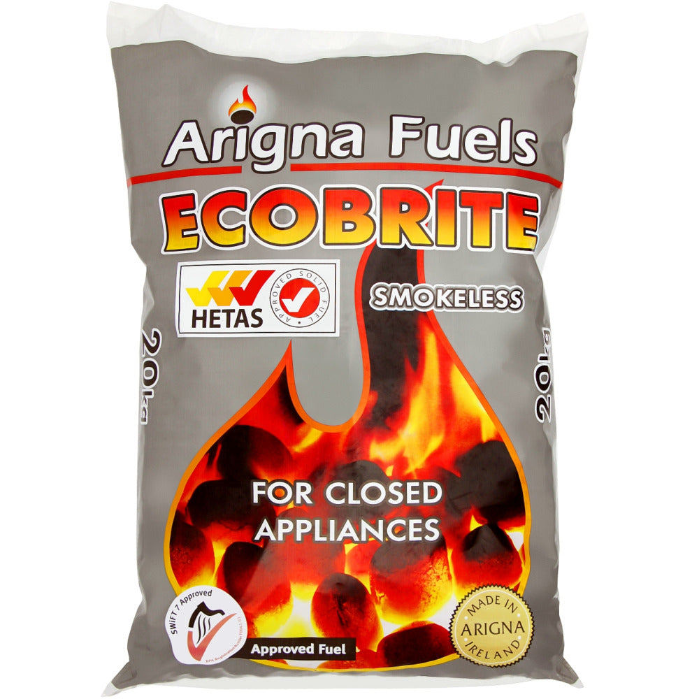 Arigna Ecobrite Smokeless Fuel - 20Kg