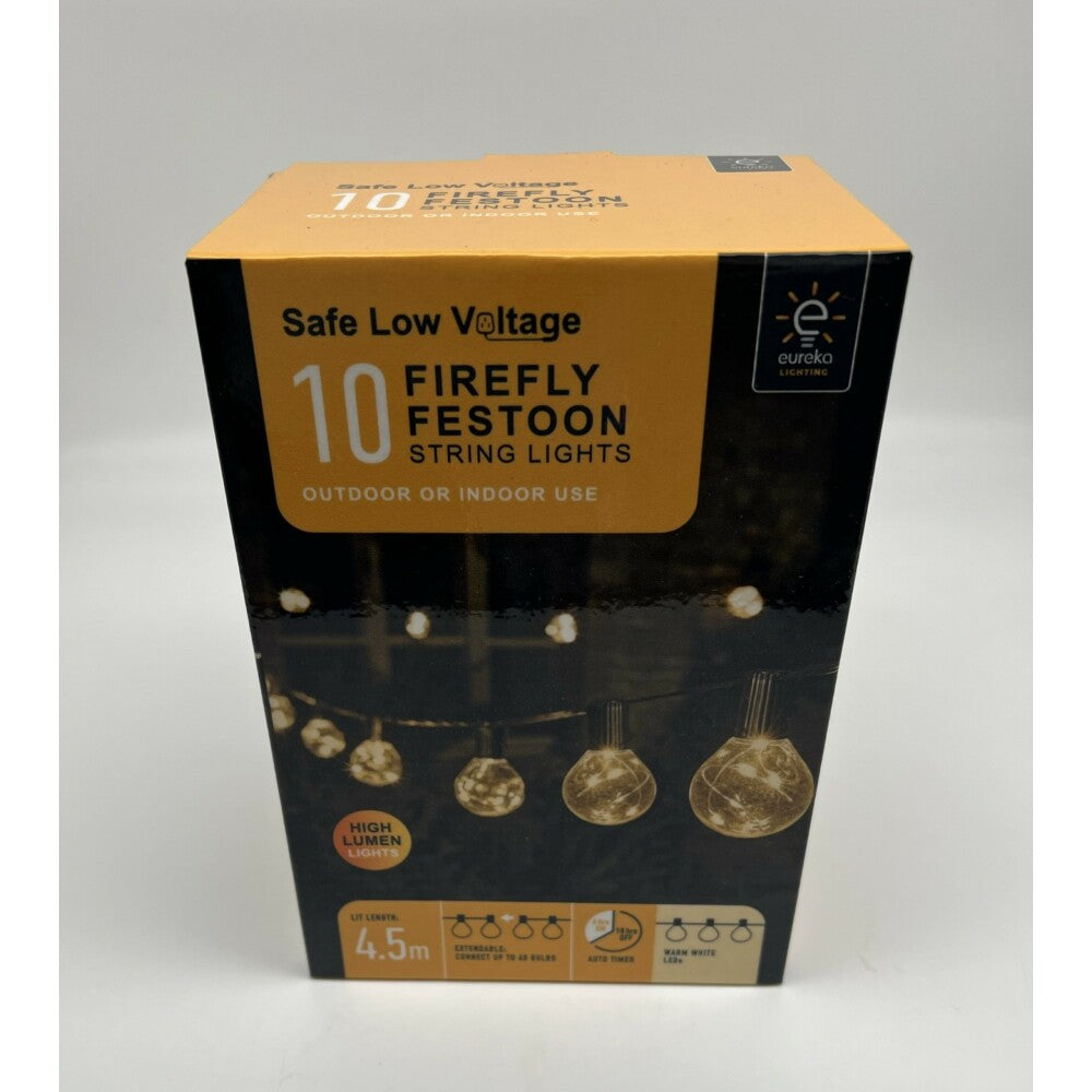 Smart Garden Eureka Lighting 10 Firefly Festoon String Lights