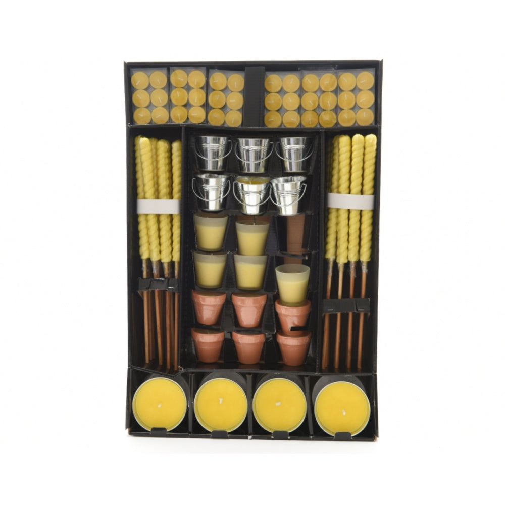 Decoris Citronella Wax Candle FSDU - 144pce