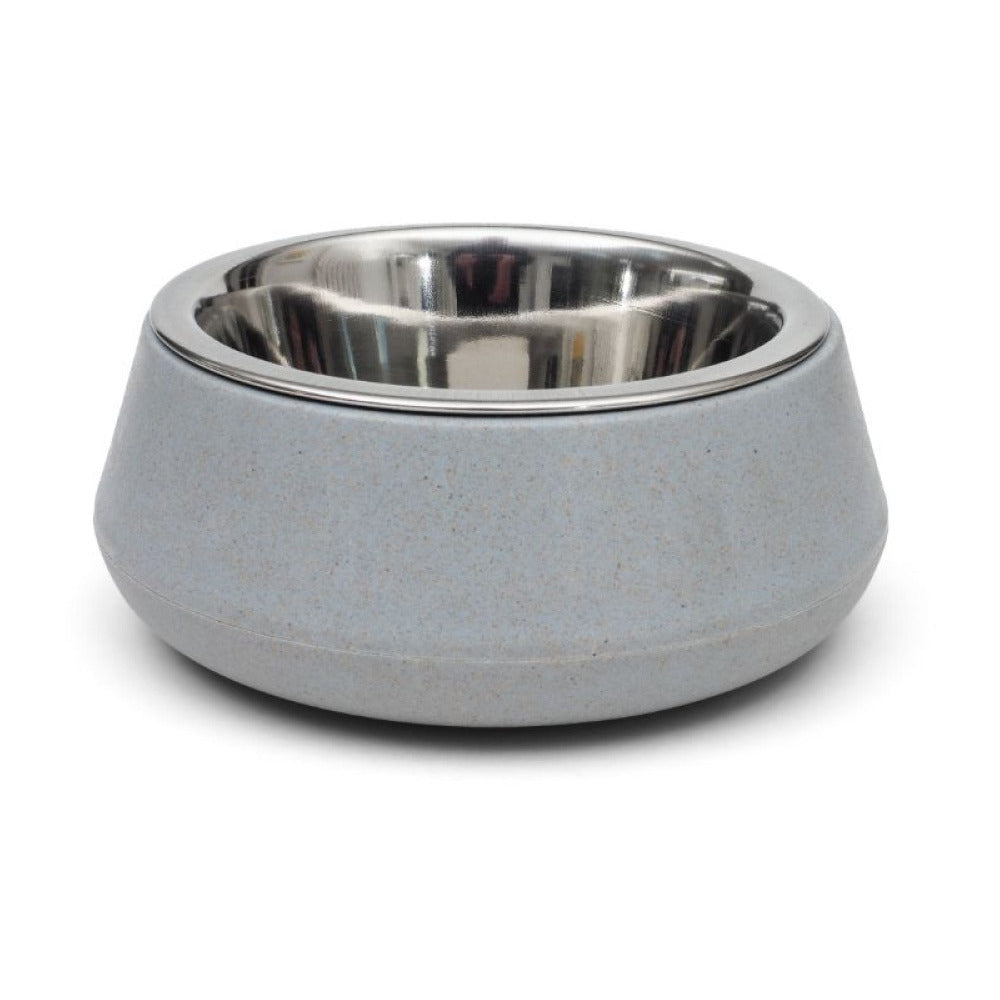Zoon - FloorGrip Bamboo & SS Bowl - 14cm - Sky Blue