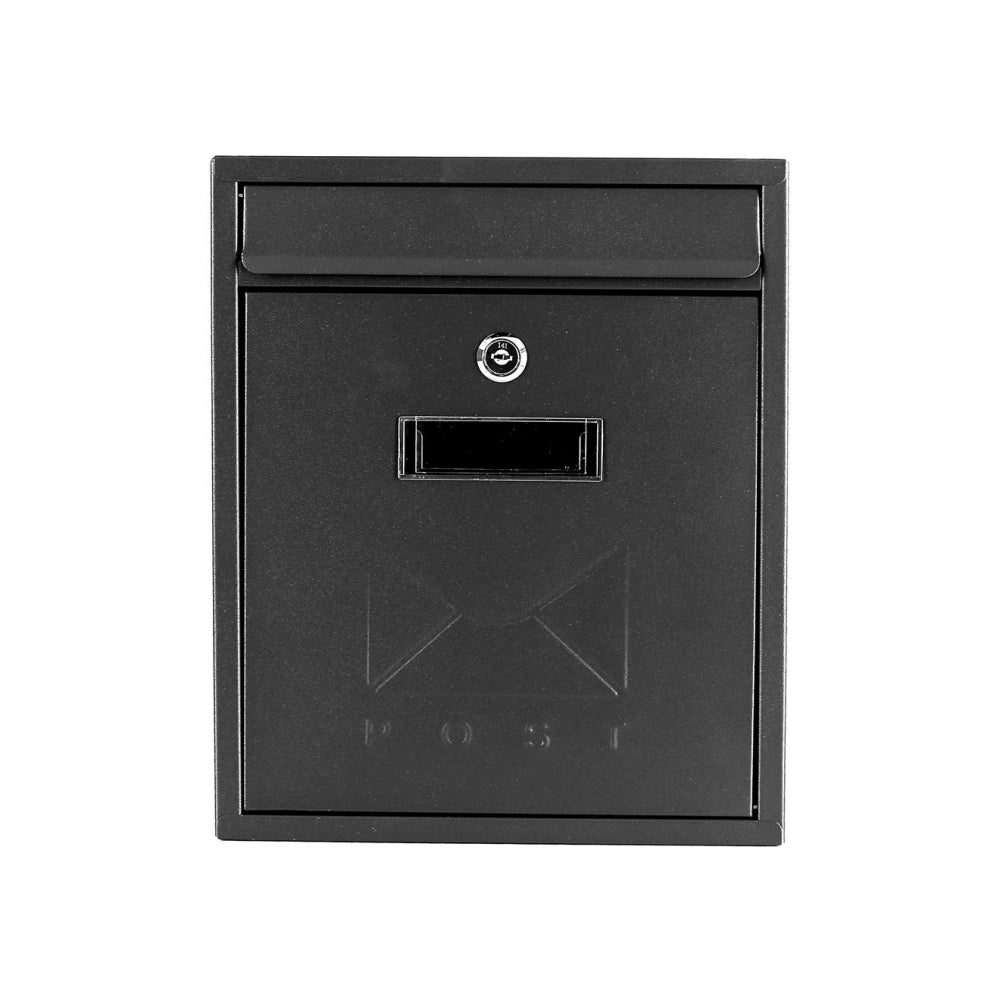 Post Zone - Contemporary Black Post Box