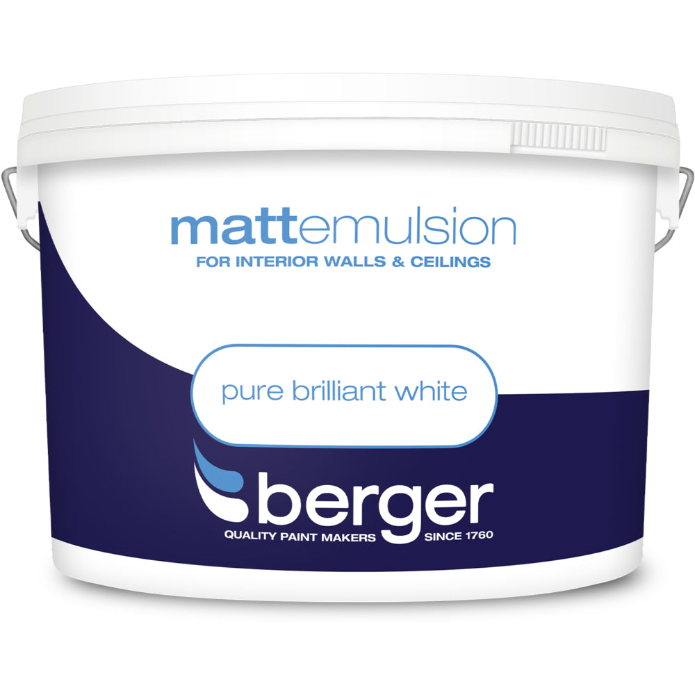 Berger Matt Emulsion Brilliant White 10L