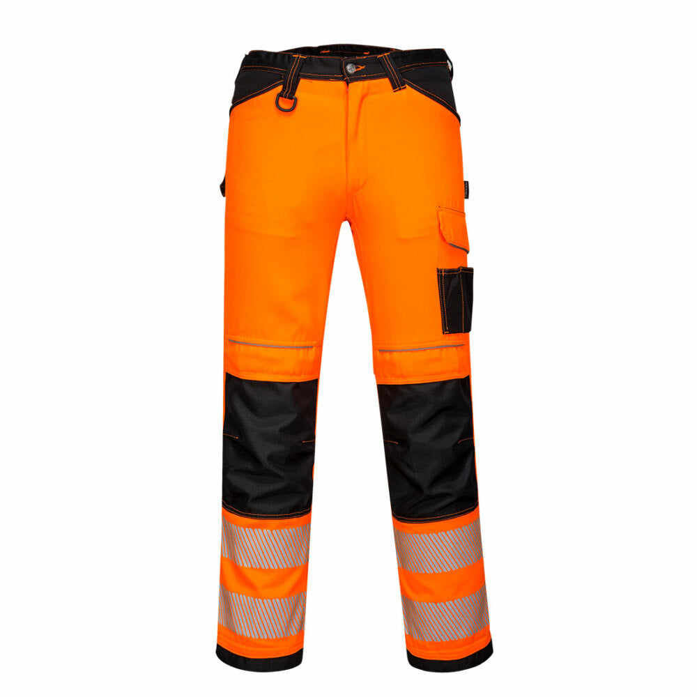 Portwest - PW3 Hi-Vis Work Trouser - Orange/Black