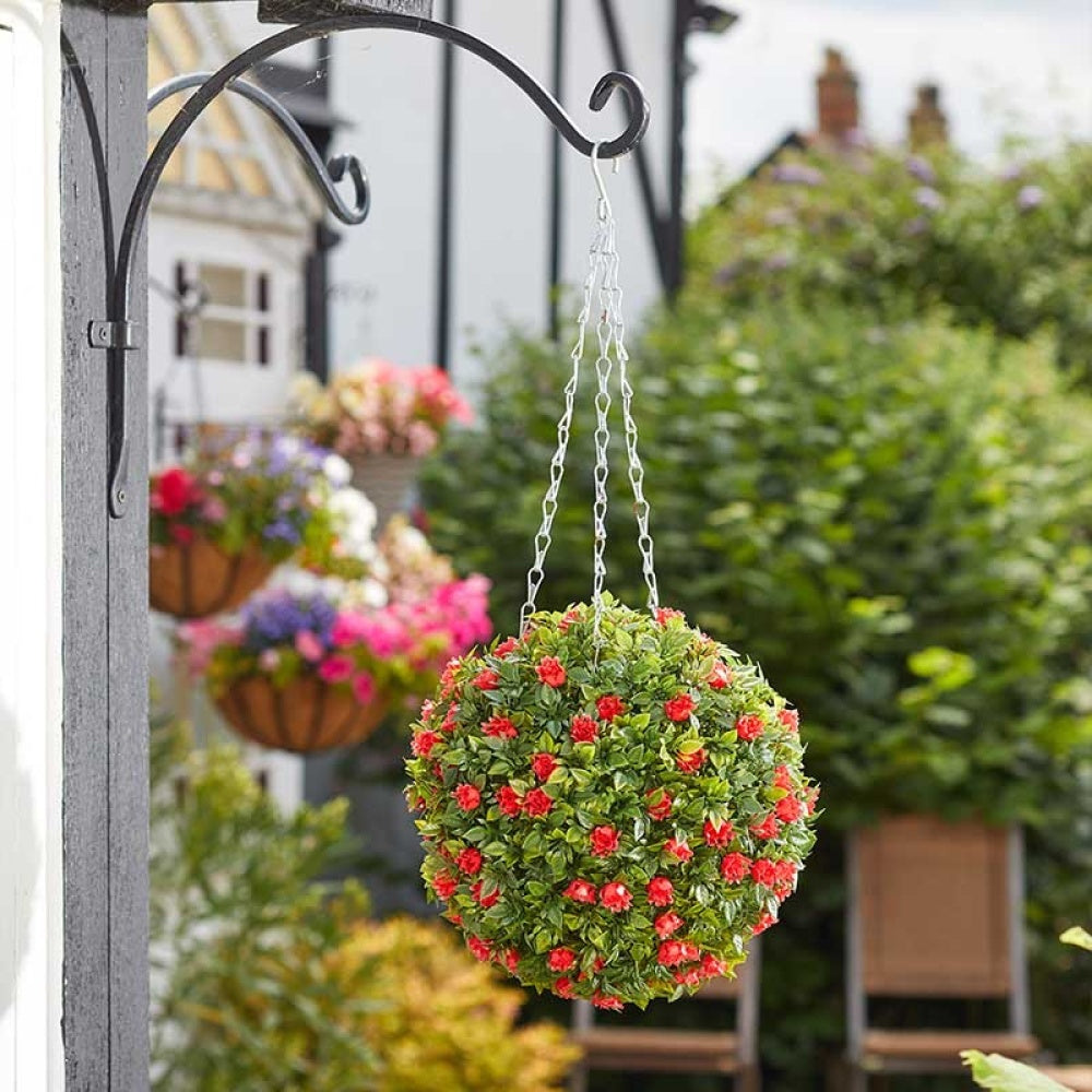 Faux Decor - Red Rose Ball 30cm