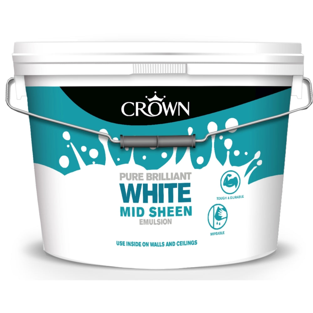 Crown Medium Sheen Brilliant White 10L