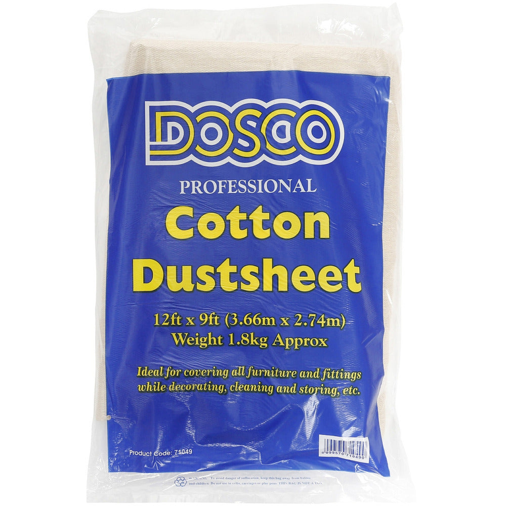 Dosco - Cotton Dustsheet β 12' x 9'