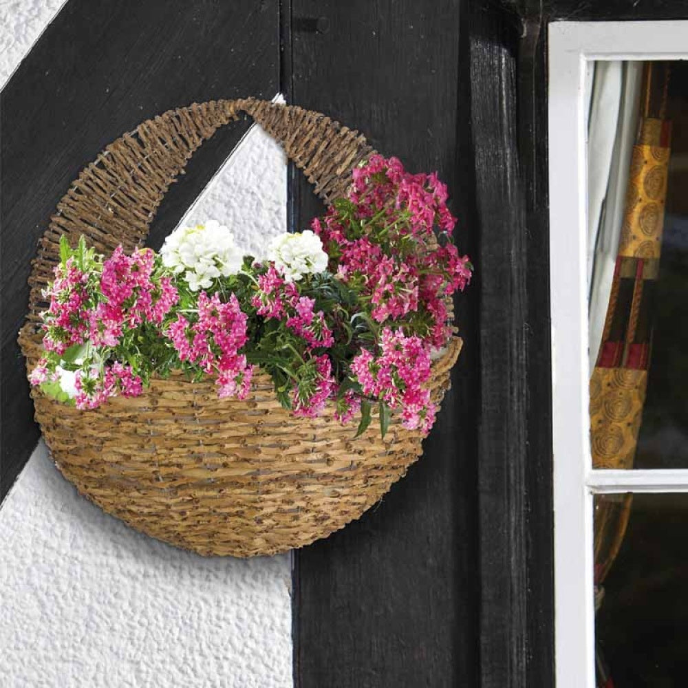 Smart Garden - 16in Country Rattan Wall Basket