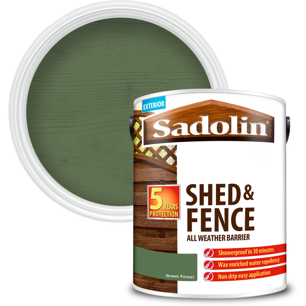 Sadolin Shed And Fence Prot Green Forest 5L