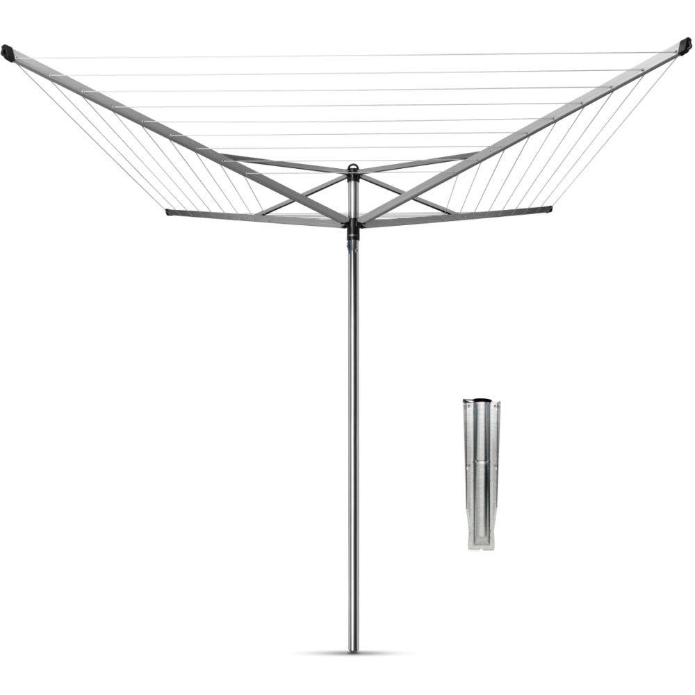 Brabantia - Topspinner 50m plus gound Spike Metallic grey