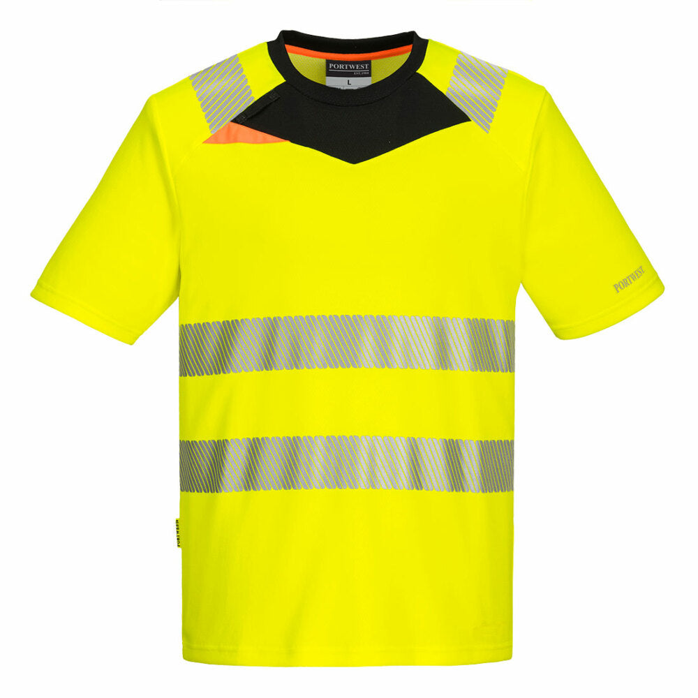 Portwest - DX4 Hi-Vis T-Shirt S/S - Yellow/Black