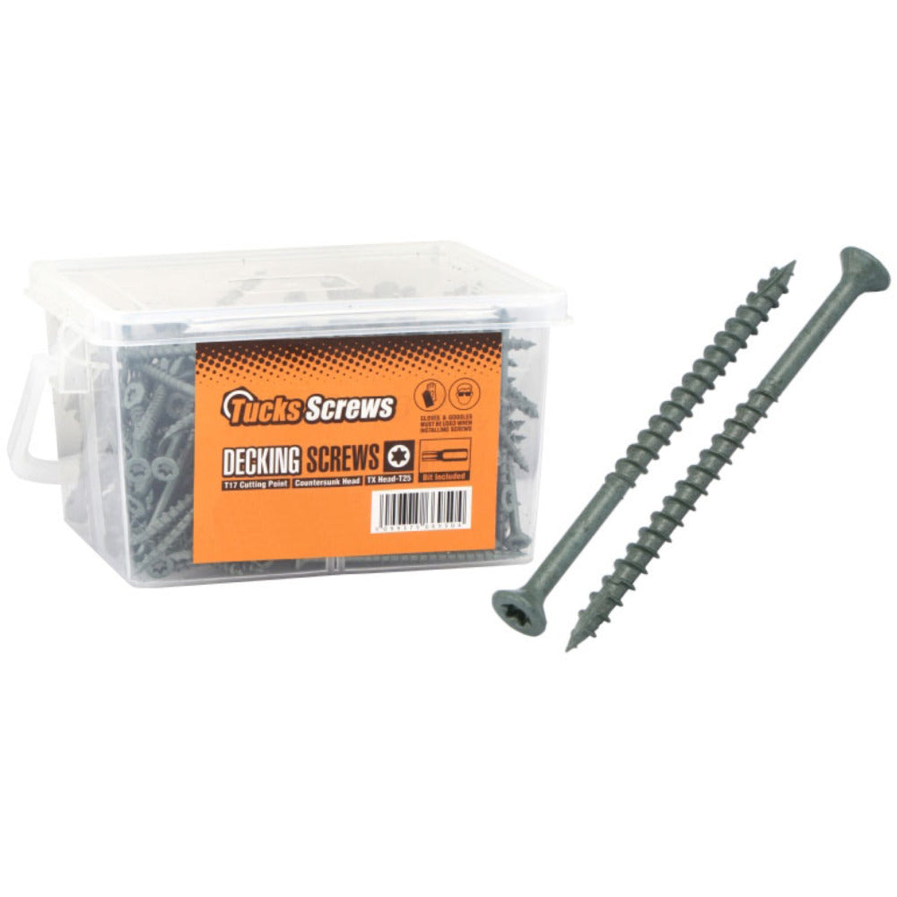 Tucks Fasteners Outdoor Decking Screws, Box 200 - 100 x 5mm