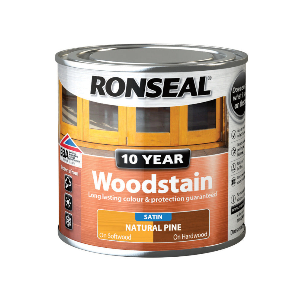 Ronseal 10 Year Woodstain Natural Pine Satin 250ml