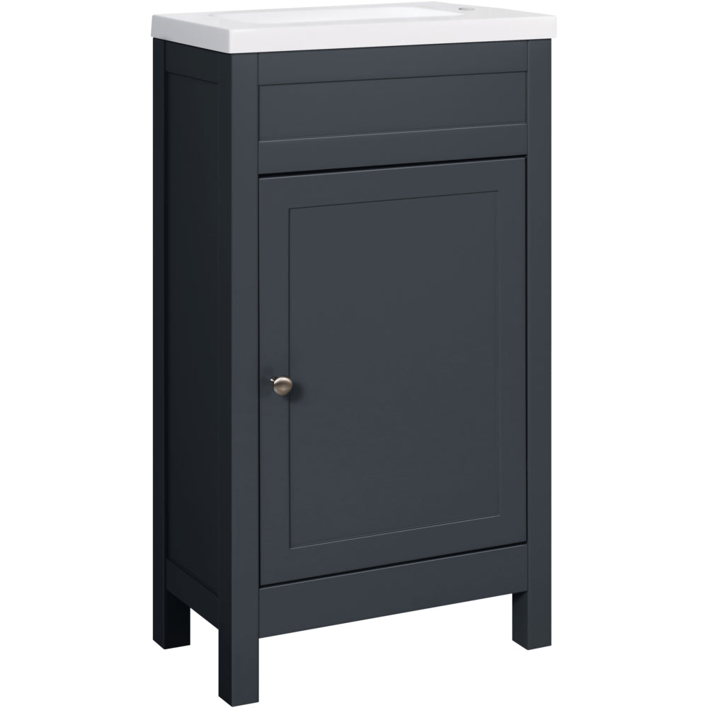 Turin Shadow Grey Cloakroom Vanity Unit - 460mm