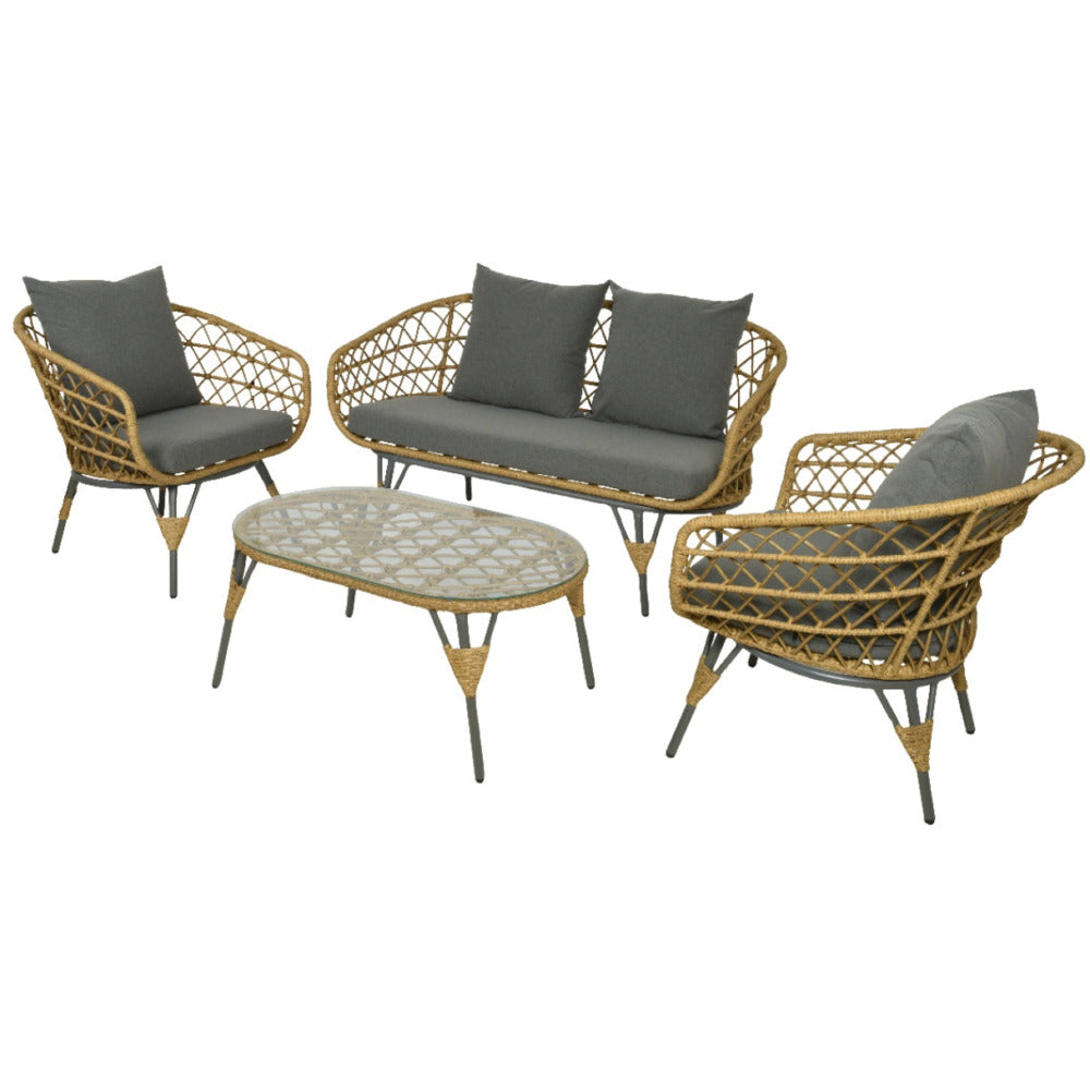 PROMO Verona Wicker Casual Lounge Set