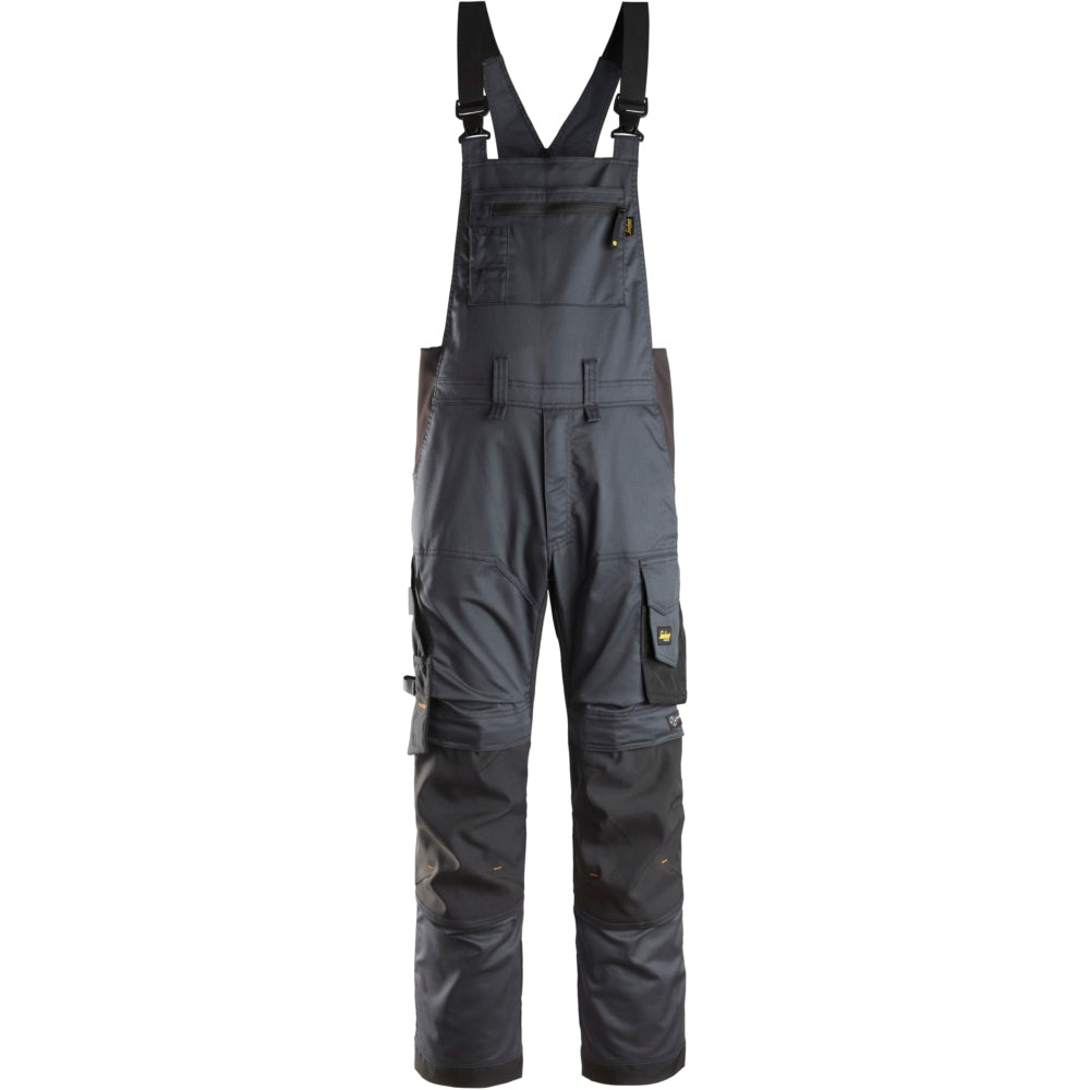 Snickers - AllroundWork, Stretch Bib & Brace Trousers - Steel grey\\Black
