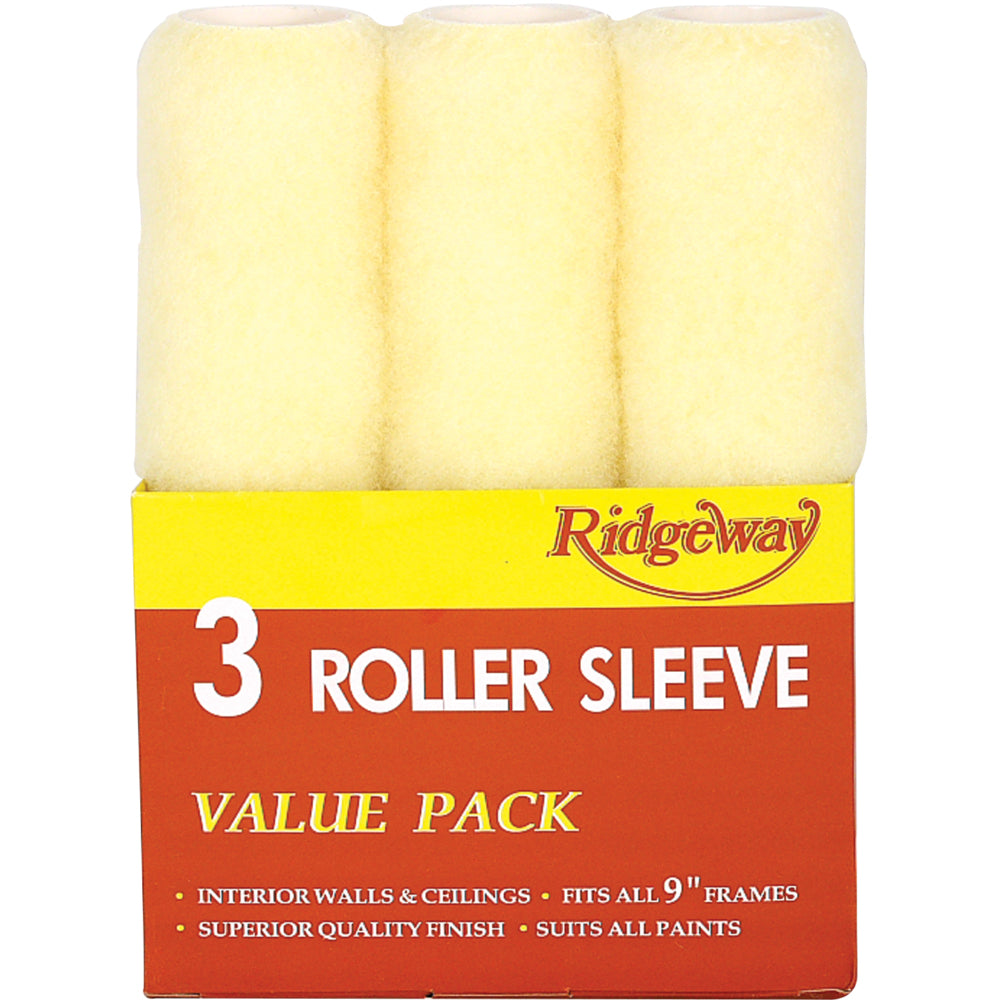 Fleetwood 9\ x 3 Pack Roller Sleeve Value Pack