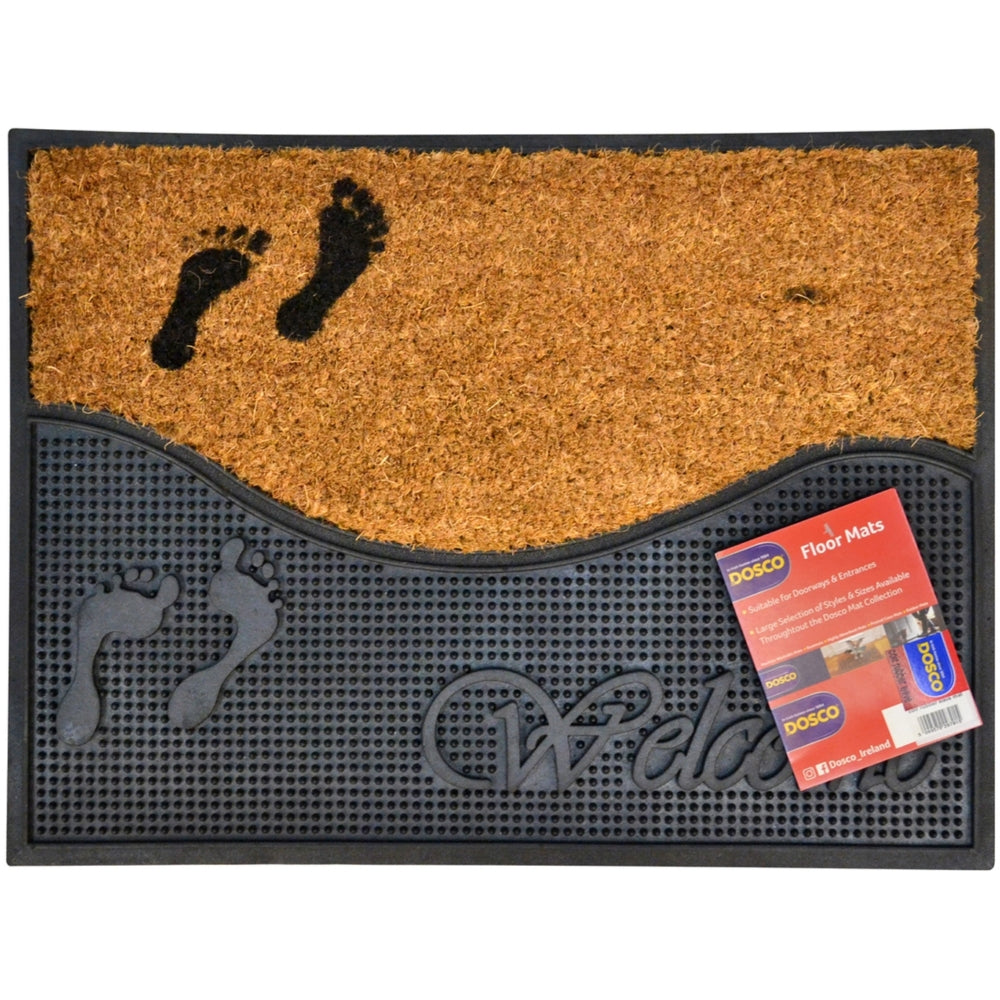 Dosco - Coir Mat \Rubber Wave\ 40cm x 60cm