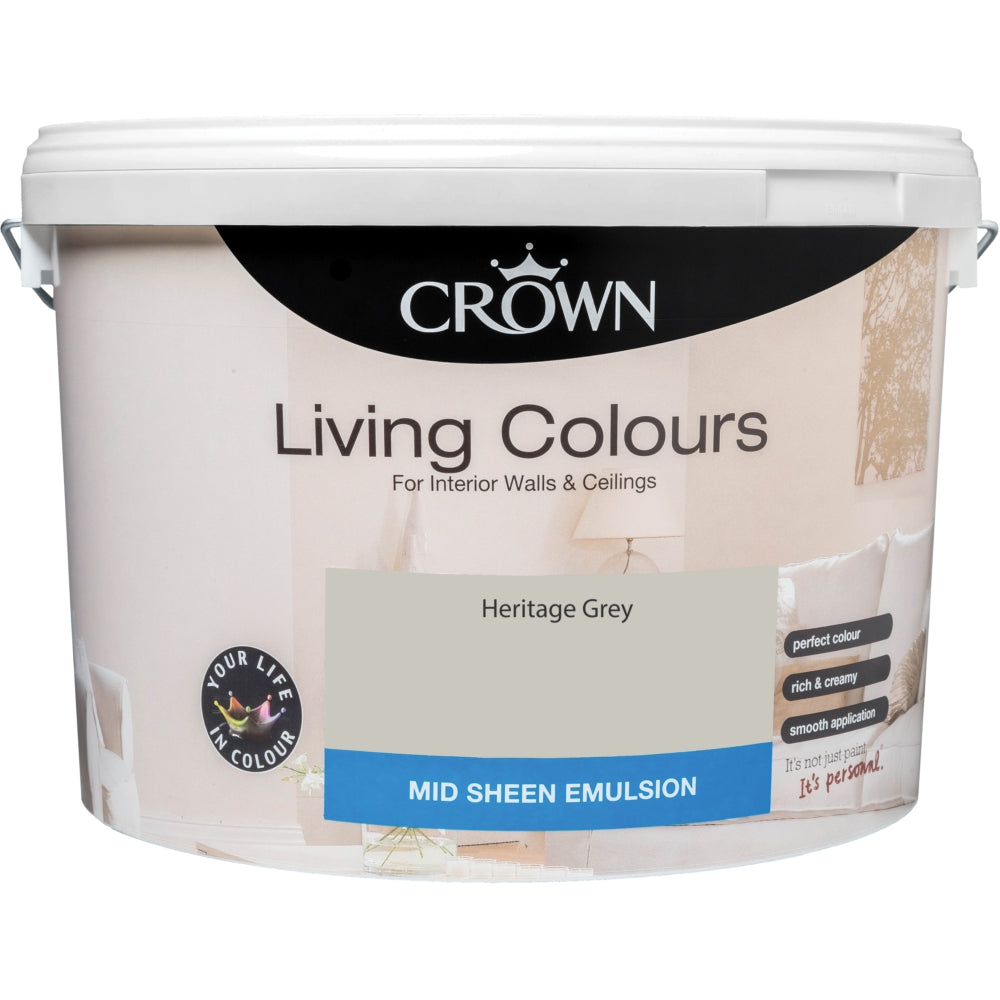 Crown Medium Sheen Heritage Grey 10L