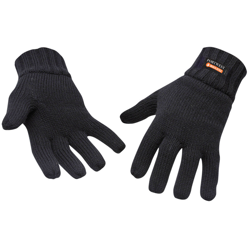 Portwest - Knit Glove Insulatex Lined - Black
