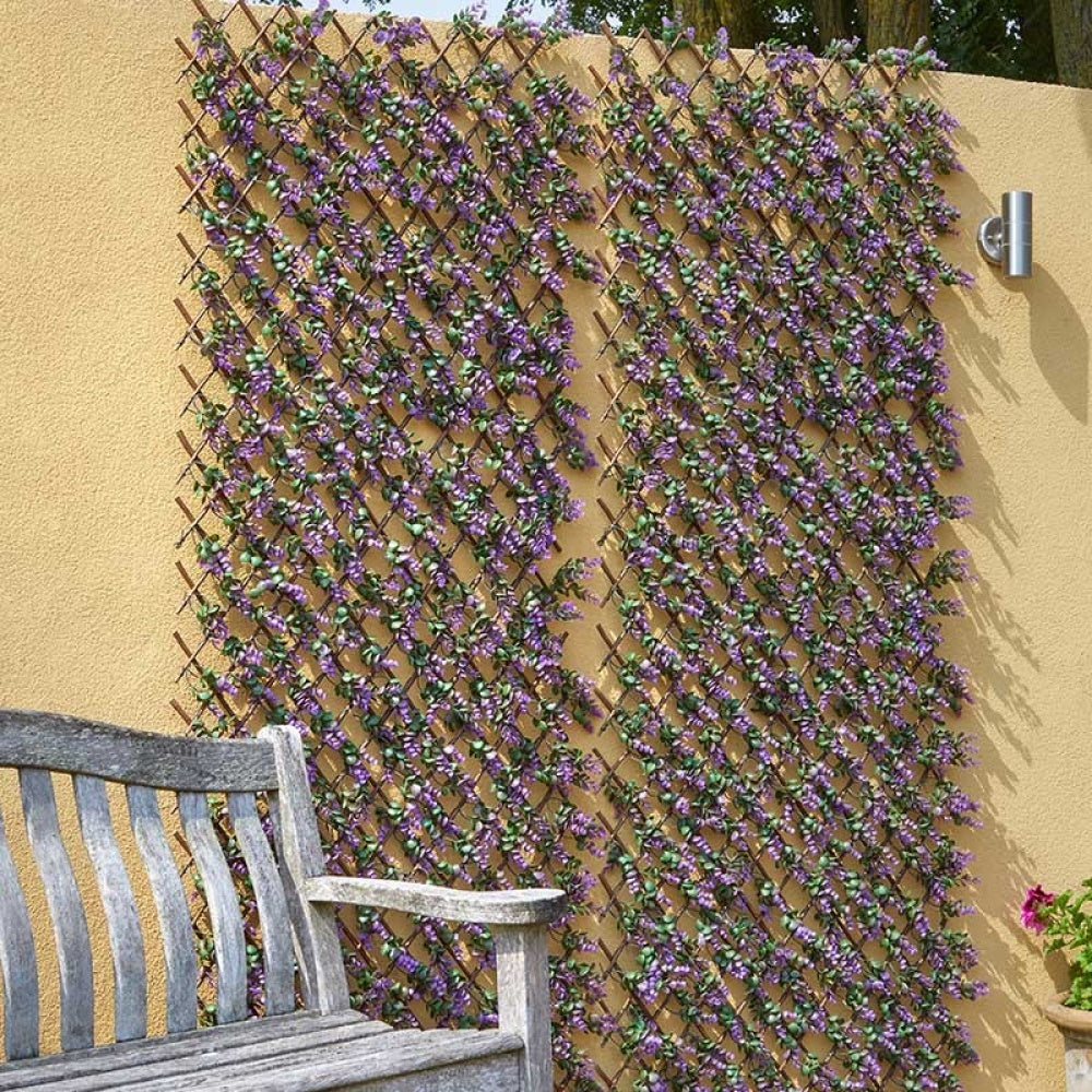 Faux Decor - Vivid Violet 180 x 60cm Trellis
