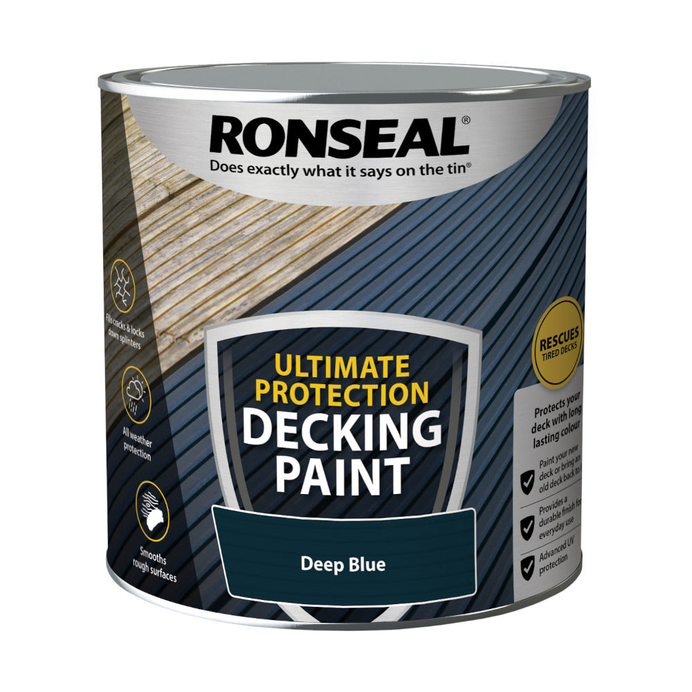 Ronseal Ultimate Protection Decking Paint Deep Blue 2.5L