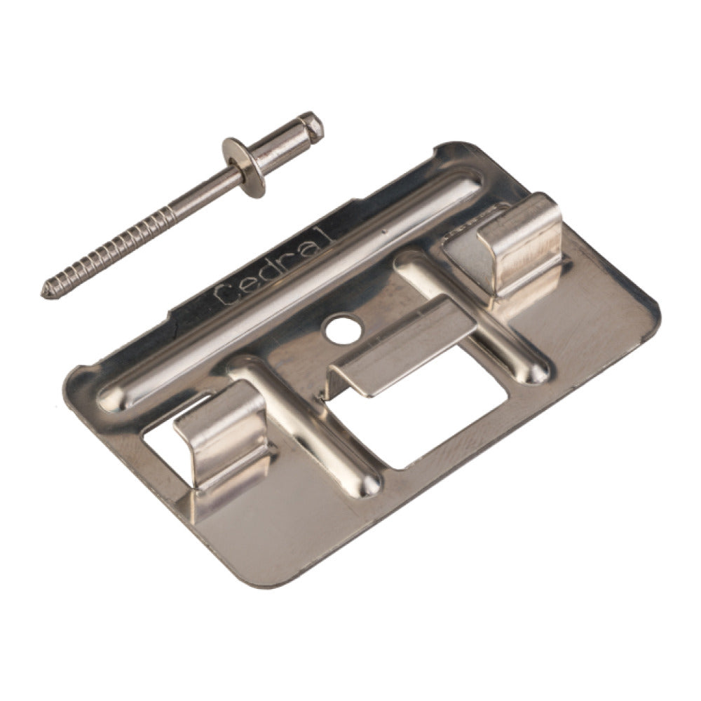 Cedral Click Slate Grey Clip & Screw Set
