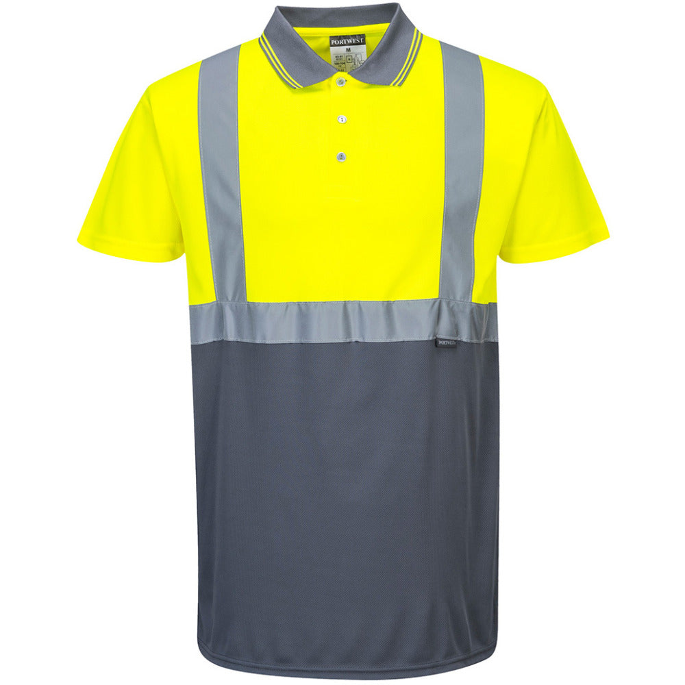 Portwest - Two-Tone Polo - Yellow/Grey