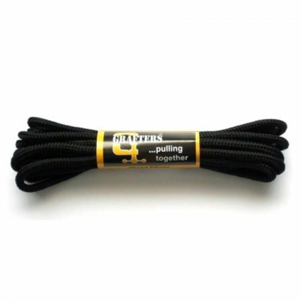 Grafters Boot Lace 140cm Card of 12 Black