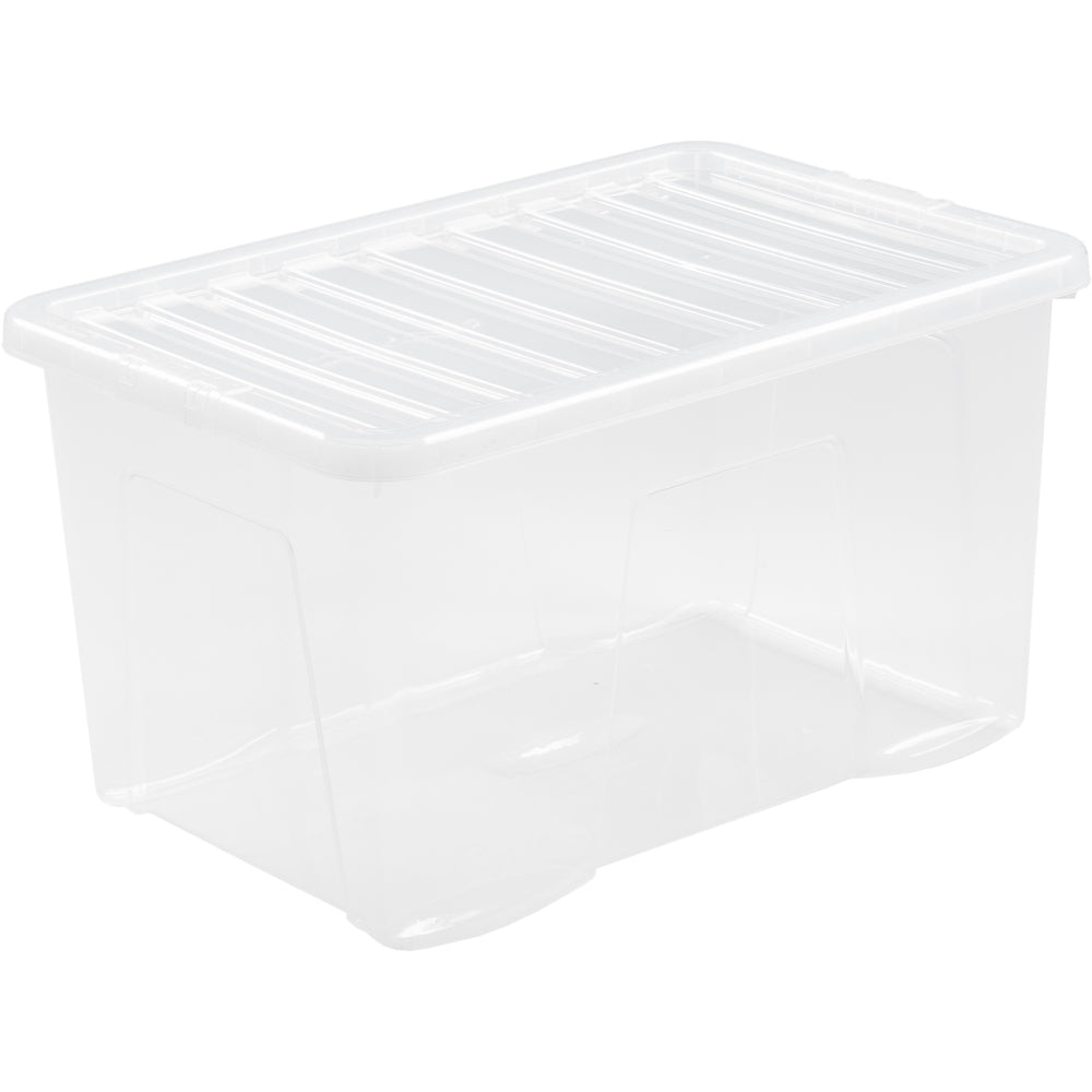 Crystal Storage Box & Lid Clear - 60ltr