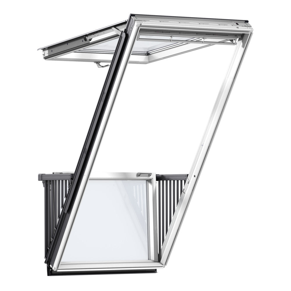 Velux Double Roof Balcony, Slate flashing