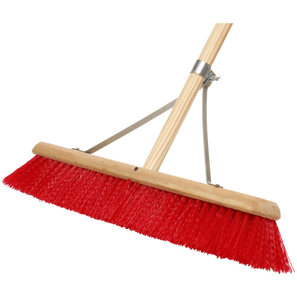 Dosco - 24\ Stiff Synthetic Stage Broom Handled & Stays