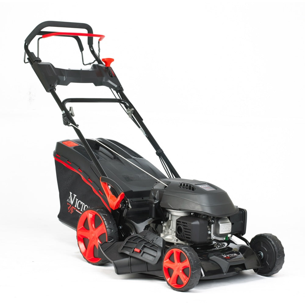 Petrol self - drive Lawnmower with 46cm Steel Deck
