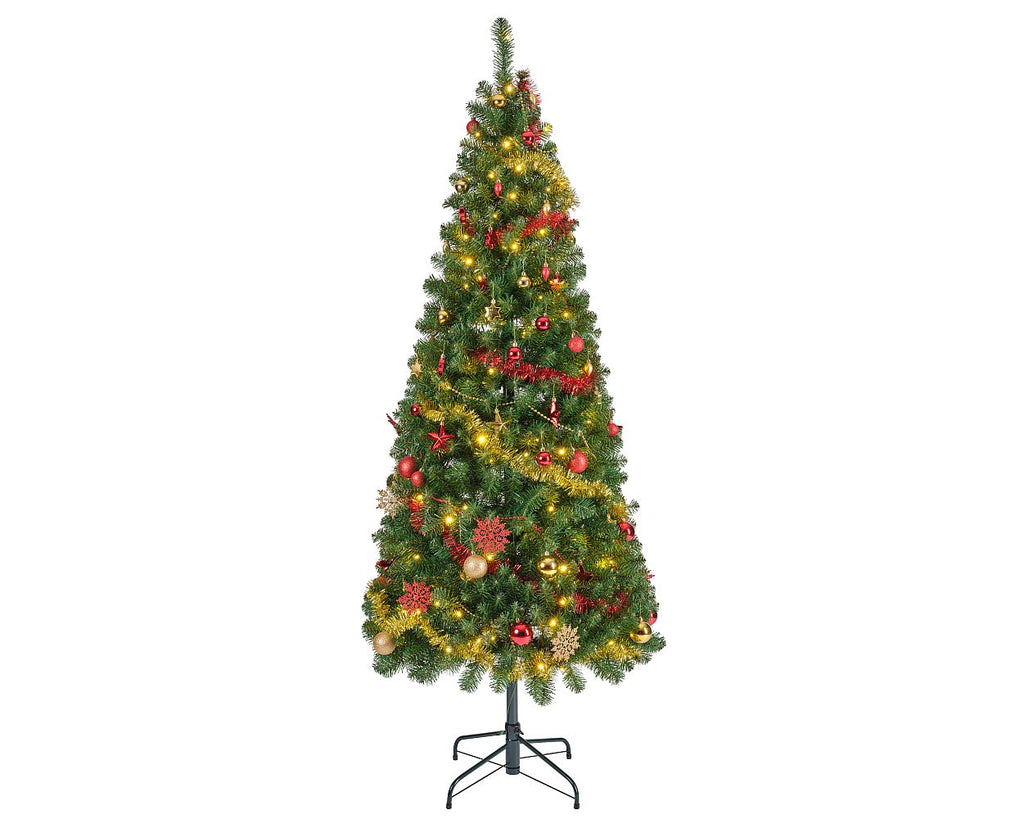 Decorated Pop-Up Pre-Lit Tree w/140 Warm White Static LEDs 1.8M (6')