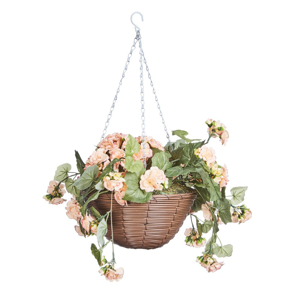 Begonia Blooms Hanging Regal Basket