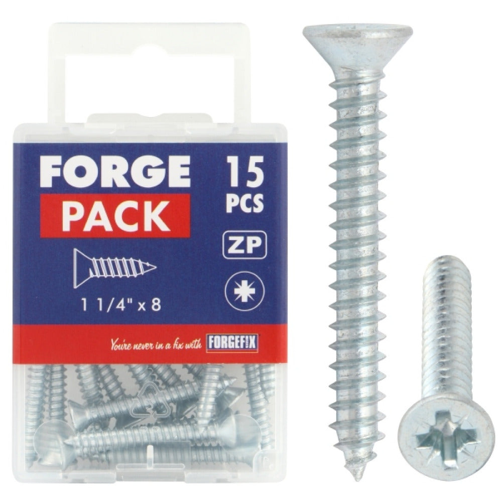 ForgePack Self-Tapping Screw 1 1/4in x 8 (Pack15)