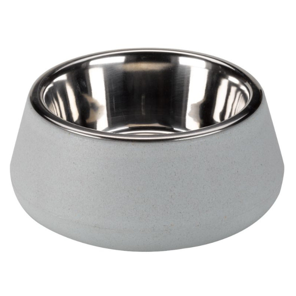 Zoon - FloorGrip Bamboo & SS Bowl - 17cm - Sky Blue
